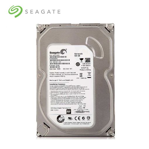 Picture of Seagate 500GB SATA Internal Hard Disk Drive 7200rpm 3.5in HDD for Desktop.