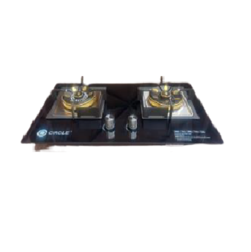 Picture of CIRCLE CABINET DOUBLE BURNER 3D-CGB-C5 GLASS GAS STOVE