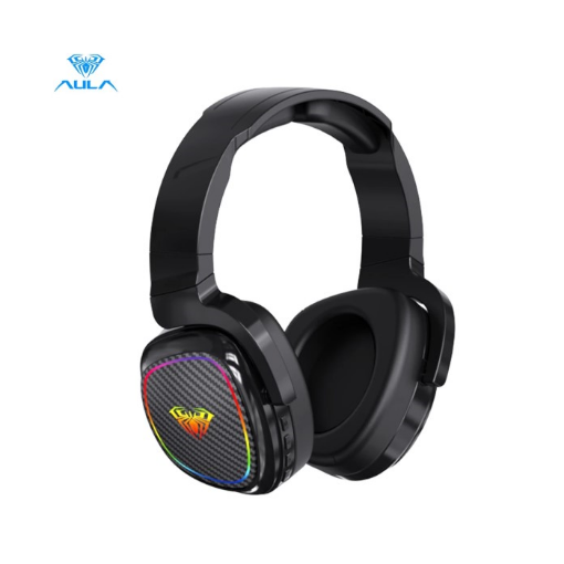 Picture of AULA F608 Bluetooth Wireless + Wired Dual Mode Gaming Headset Deep Bass Stereo Headphone with Microphone