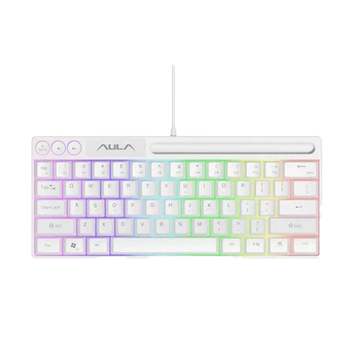Picture of  AULA WIND F3061 MEMBRANE RGB TKL WIRED SILICONE KEYBOARD