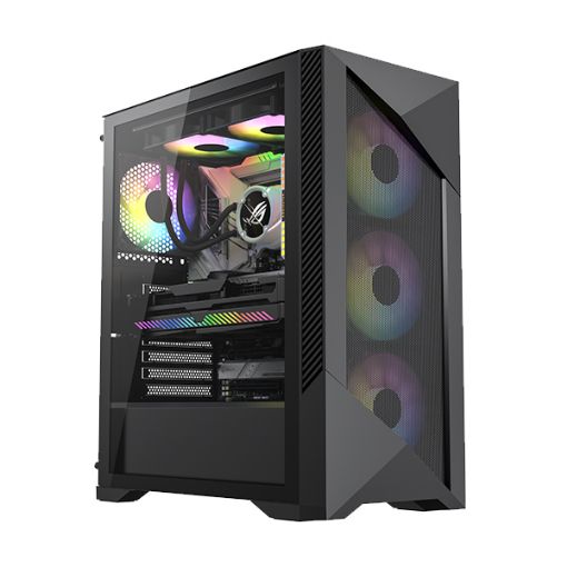 Dark Ghost 8047 Fixed RGB ATX Mid Tower Desktop Gaming Casing