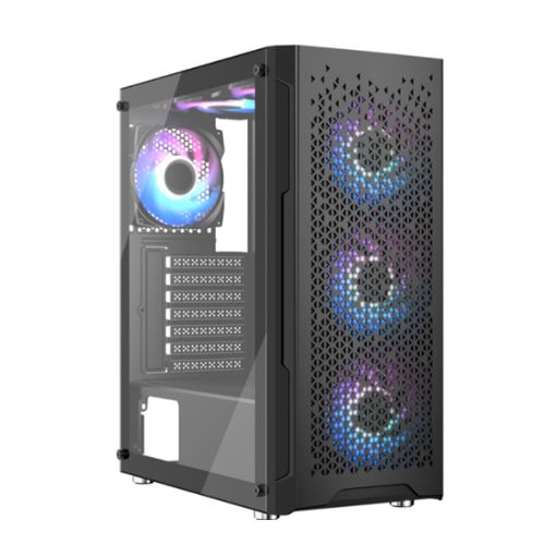 Dark Ghost 8027 Fixed RGB ATX Mid Tower Desktop Gaming Casing
